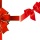 ギフト用の赤い蝶結びのリボン RED RIBBON BOW GIFT VECTOR MATERIAL イラスト素材