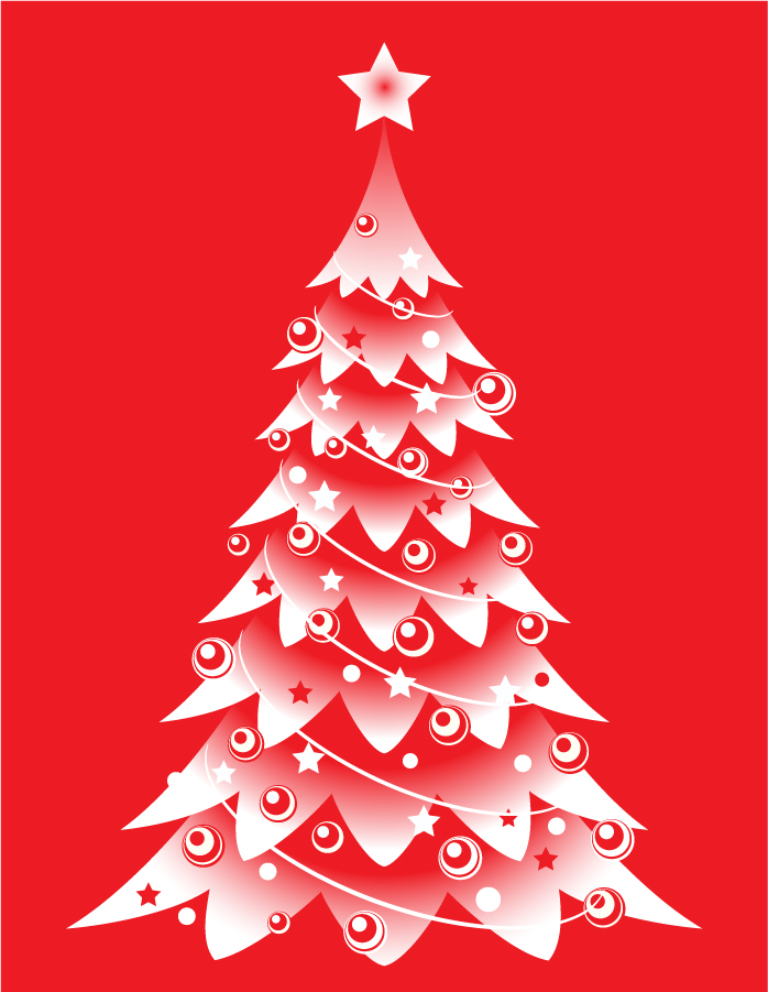 星飾りのクリスマス ツリー Christmas Trees The Stars Vector イラスト素材 Illustpost