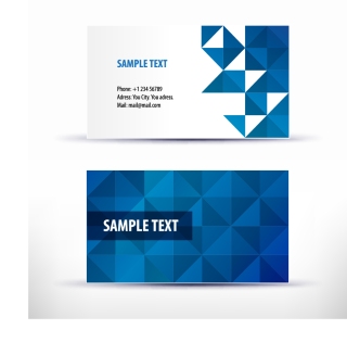 シンプルなパターン背景の名刺デザイン Simple Pattern Business Card Template イラスト素材 Illustpost