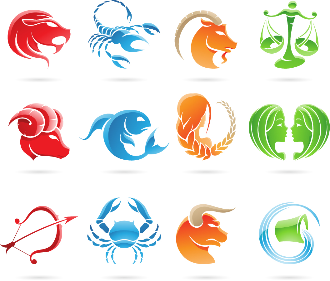十二星座サインのクリップアート Zodiac Signs Vector Graphic イラスト素材 Illustpost